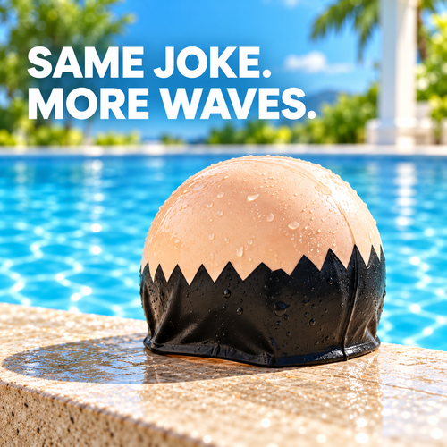 Retrovintt™ Baldwave Swim Cap